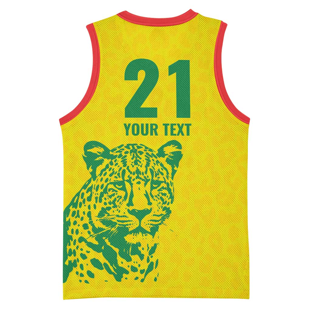 Custom Guyana Golden Jaguars Basketball Jersey Heritage Flame Edition - Wonder Print Shop