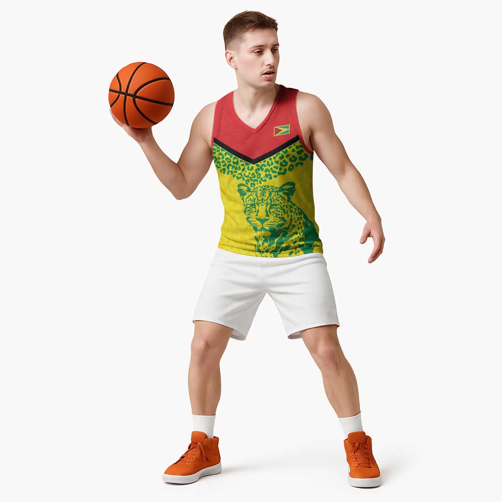 Custom Guyana Golden Jaguars Basketball Jersey Heritage Flame Edition - Wonder Print Shop