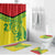 Custom Guyana Golden Jaguars Bathroom Set Heritage Flame Edition - Wonder Print Shop
