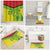 Custom Guyana Golden Jaguars Bathroom Set Heritage Flame Edition - Wonder Print Shop