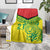 Custom Guyana Golden Jaguars Blanket Heritage Flame Edition - Wonder Print Shop