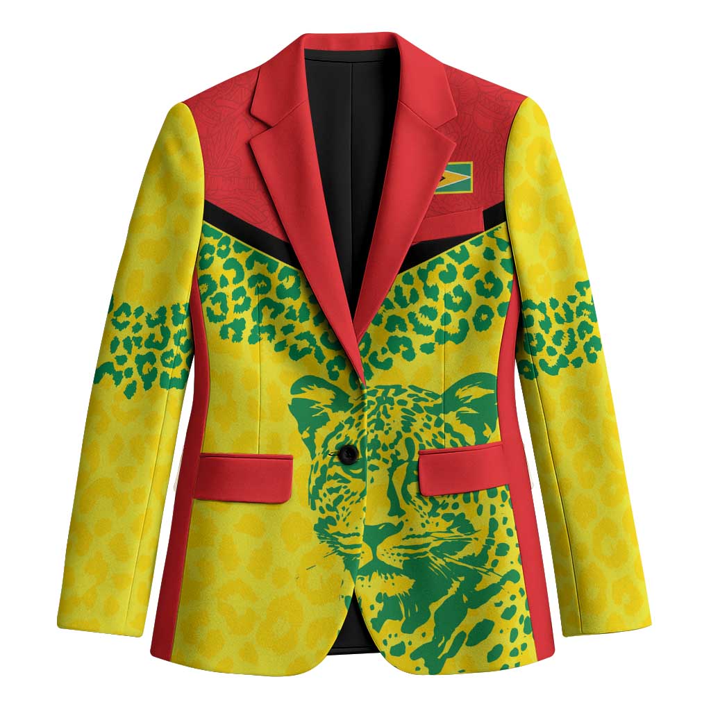 Custom Guyana Golden Jaguars Blazer Heritage Flame Edition - Wonder Print Shop