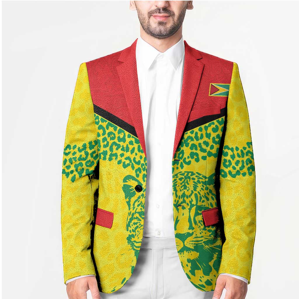 Custom Guyana Golden Jaguars Blazer Heritage Flame Edition - Wonder Print Shop
