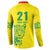 Custom Guyana Golden Jaguars Button Sweatshirt Heritage Flame Edition - Wonder Print Shop