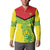 Custom Guyana Golden Jaguars Button Sweatshirt Heritage Flame Edition - Wonder Print Shop