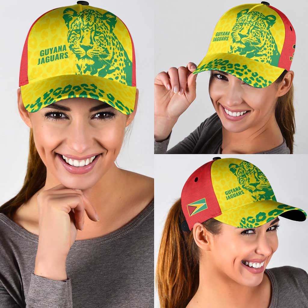 Custom Guyana Golden Jaguars Classic Cap Heritage Flame Edition - Wonder Print Shop
