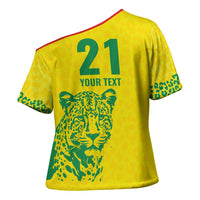 Custom Guyana Golden Jaguars Cross Shoulder Shirt Heritage Flame Edition - Wonder Print Shop