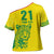 Custom Guyana Golden Jaguars Cross Shoulder Shirt Heritage Flame Edition - Wonder Print Shop