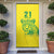 Custom Guyana Golden Jaguars Door Cover Heritage Flame Edition - Wonder Print Shop