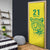 Custom Guyana Golden Jaguars Door Cover Heritage Flame Edition - Wonder Print Shop