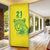 Custom Guyana Golden Jaguars Door Cover Heritage Flame Edition - Wonder Print Shop