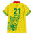 Custom Guyana Golden Jaguars Family Matching Off Shoulder Maxi Dress and Hawaiian Shirt Heritage Flame Edition - Wonder Print Shop