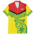 Custom Guyana Golden Jaguars Family Matching Puletasi and Hawaiian Shirt Heritage Flame Edition - Wonder Print Shop