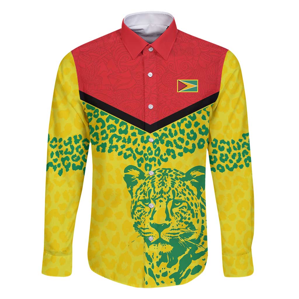 Custom Guyana Golden Jaguars Family Matching Tank Maxi Dress and Hawaiian Shirt Heritage Flame Edition - Wonder Print Shop