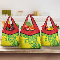 Custom Guyana Golden Jaguars Grocery Bag Heritage Flame Edition - Wonder Print Shop