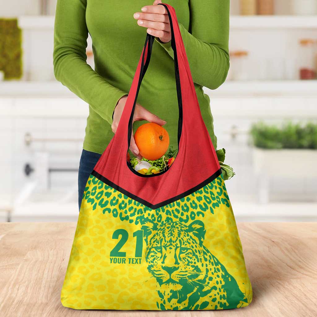 Custom Guyana Golden Jaguars Grocery Bag Heritage Flame Edition - Wonder Print Shop