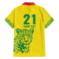 Custom Guyana Golden Jaguars Hawaiian Shirt Heritage Flame Edition - Wonder Print Shop