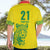 Custom Guyana Golden Jaguars Hawaiian Shirt Heritage Flame Edition - Wonder Print Shop