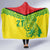 Custom Guyana Golden Jaguars Hooded Blanket Heritage Flame Edition - Wonder Print Shop