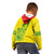 Custom Guyana Golden Jaguars Kid Hoodie Heritage Flame Edition - Wonder Print Shop