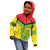 Custom Guyana Golden Jaguars Kid Hoodie Heritage Flame Edition - Wonder Print Shop