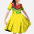 Custom Guyana Golden Jaguars Kid Short Sleeve Dress Heritage Flame Edition - Wonder Print Shop