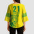Custom Guyana Golden Jaguars Kimono Sleeve Blouse Heritage Flame Edition - Wonder Print Shop