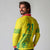 Custom Guyana Golden Jaguars Long Sleeve Polo Shirt Heritage Flame Edition - Wonder Print Shop