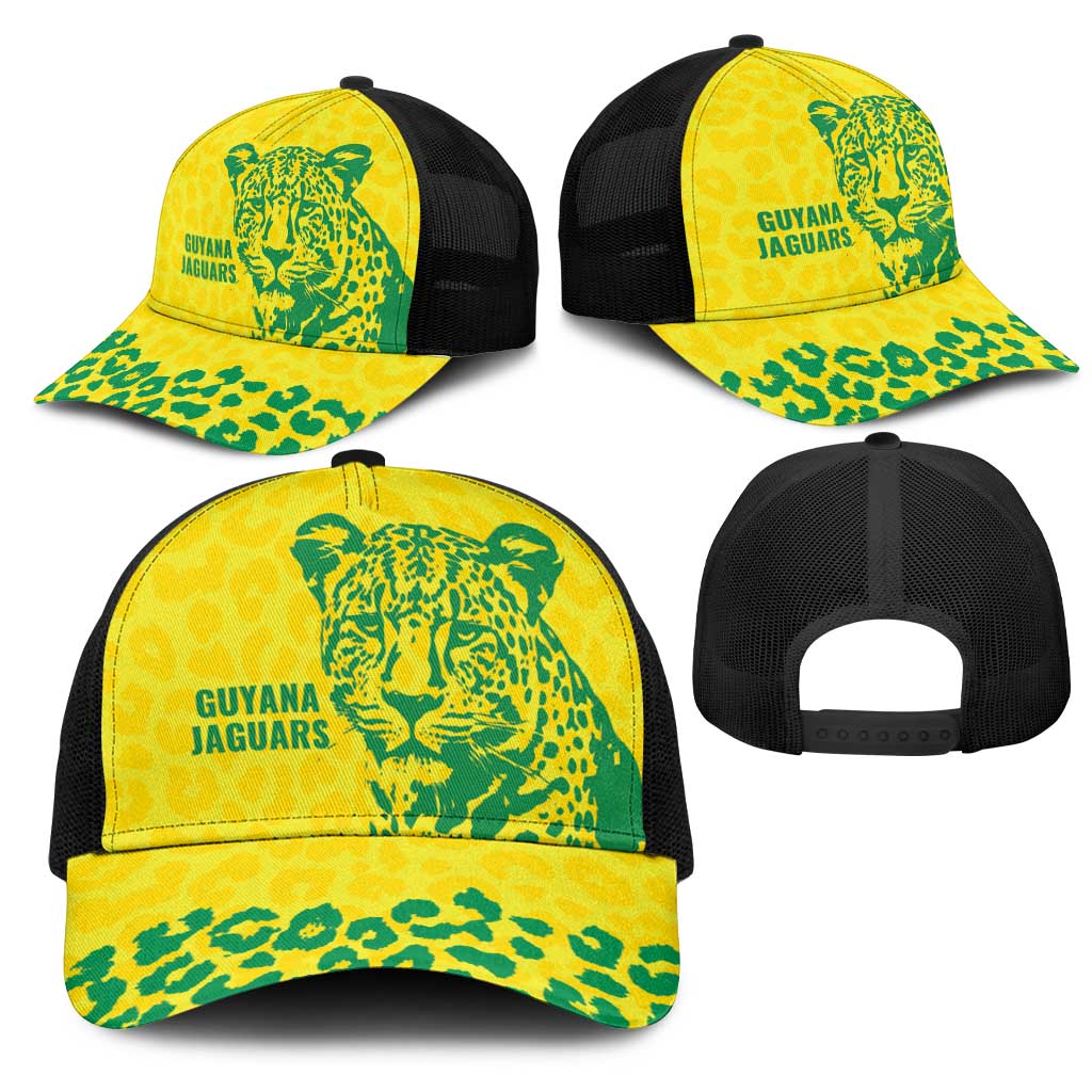 Guyana Golden Jaguars Mesh Trucker Cap Heritage Flame Edition - Wonder Print Shop