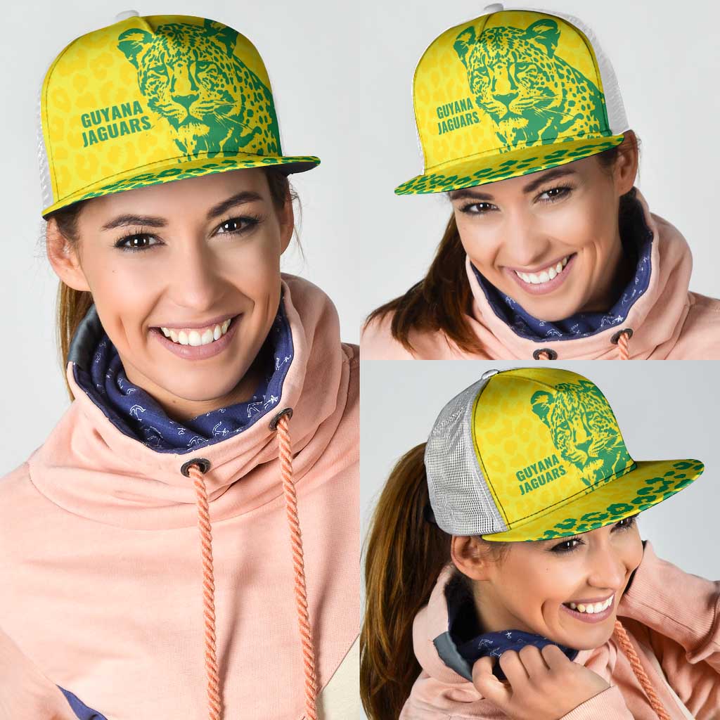 Guyana Golden Jaguars Mesh Trucker Cap Heritage Flame Edition - Wonder Print Shop