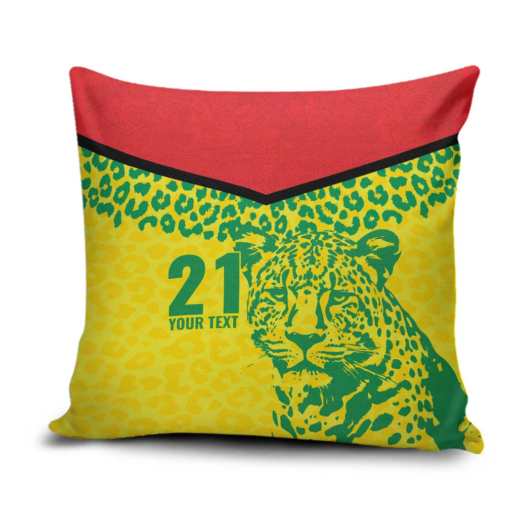 Custom Guyana Golden Jaguars Pillow Cover Heritage Flame Edition - Wonder Print Shop