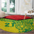 Custom Guyana Golden Jaguars Round Carpet Heritage Flame Edition - Wonder Print Shop