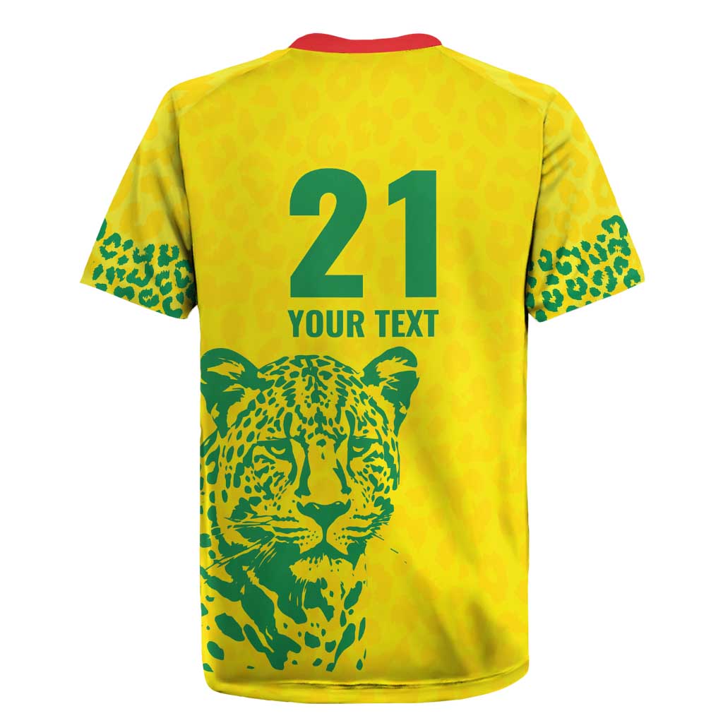 Custom Guyana Golden Jaguars Rugby Jersey Heritage Flame Edition - Wonder Print Shop