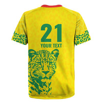 Custom Guyana Golden Jaguars Rugby Jersey Heritage Flame Edition - Wonder Print Shop