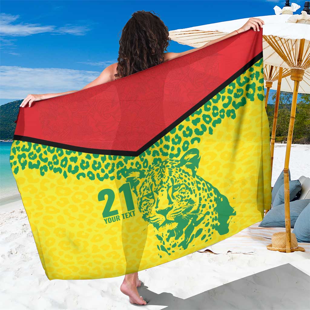 Custom Guyana Golden Jaguars Sarong Heritage Flame Edition - Wonder Print Shop