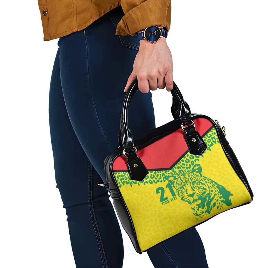 Custom Guyana Golden Jaguars Shoulder Handbag Heritage Flame Edition - Wonder Print Shop