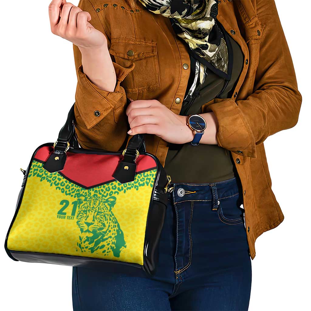 Custom Guyana Golden Jaguars Shoulder Handbag Heritage Flame Edition - Wonder Print Shop