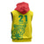 Custom Guyana Golden Jaguars Sleeveless Hoodie Heritage Flame Edition - Wonder Print Shop