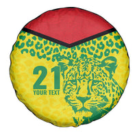 Custom Guyana Golden Jaguars Spare Tire Cover Heritage Flame Edition - Wonder Print Shop