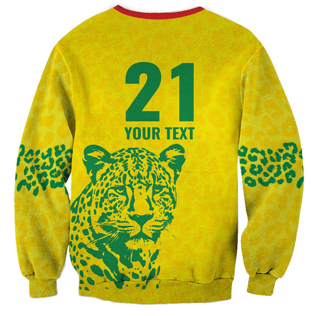 Custom Guyana Golden Jaguars Sweatshirt Heritage Flame Edition - Wonder Print Shop