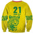 Custom Guyana Golden Jaguars Sweatshirt Heritage Flame Edition - Wonder Print Shop