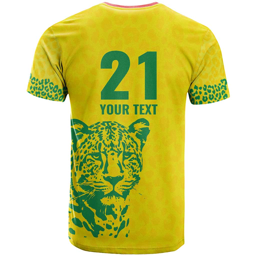 Custom Guyana Golden Jaguars T Shirt Heritage Flame Edition - Wonder Print Shop