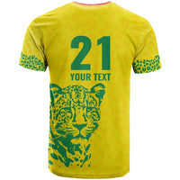 Custom Guyana Golden Jaguars T Shirt Heritage Flame Edition - Wonder Print Shop