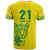 Custom Guyana Golden Jaguars T Shirt Heritage Flame Edition - Wonder Print Shop