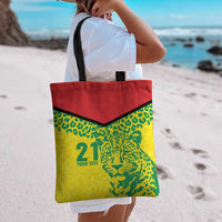 Custom Guyana Golden Jaguars Tote Bag Heritage Flame Edition - Wonder Print Shop