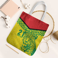 Custom Guyana Golden Jaguars Tote Bag Heritage Flame Edition - Wonder Print Shop