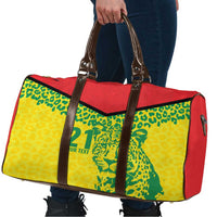 Custom Guyana Golden Jaguars Travel Bag Heritage Flame Edition - Wonder Print Shop
