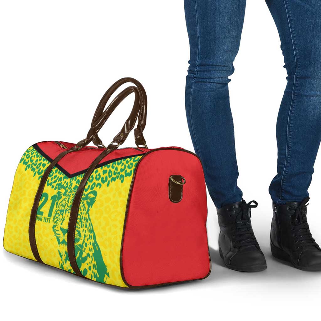 Custom Guyana Golden Jaguars Travel Bag Heritage Flame Edition - Wonder Print Shop