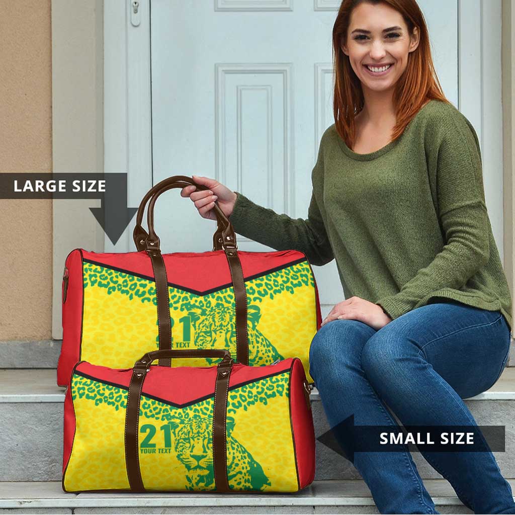 Custom Guyana Golden Jaguars Travel Bag Heritage Flame Edition - Wonder Print Shop