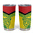 Custom Guyana Golden Jaguars Tumbler Cup Heritage Flame Edition - Wonder Print Shop